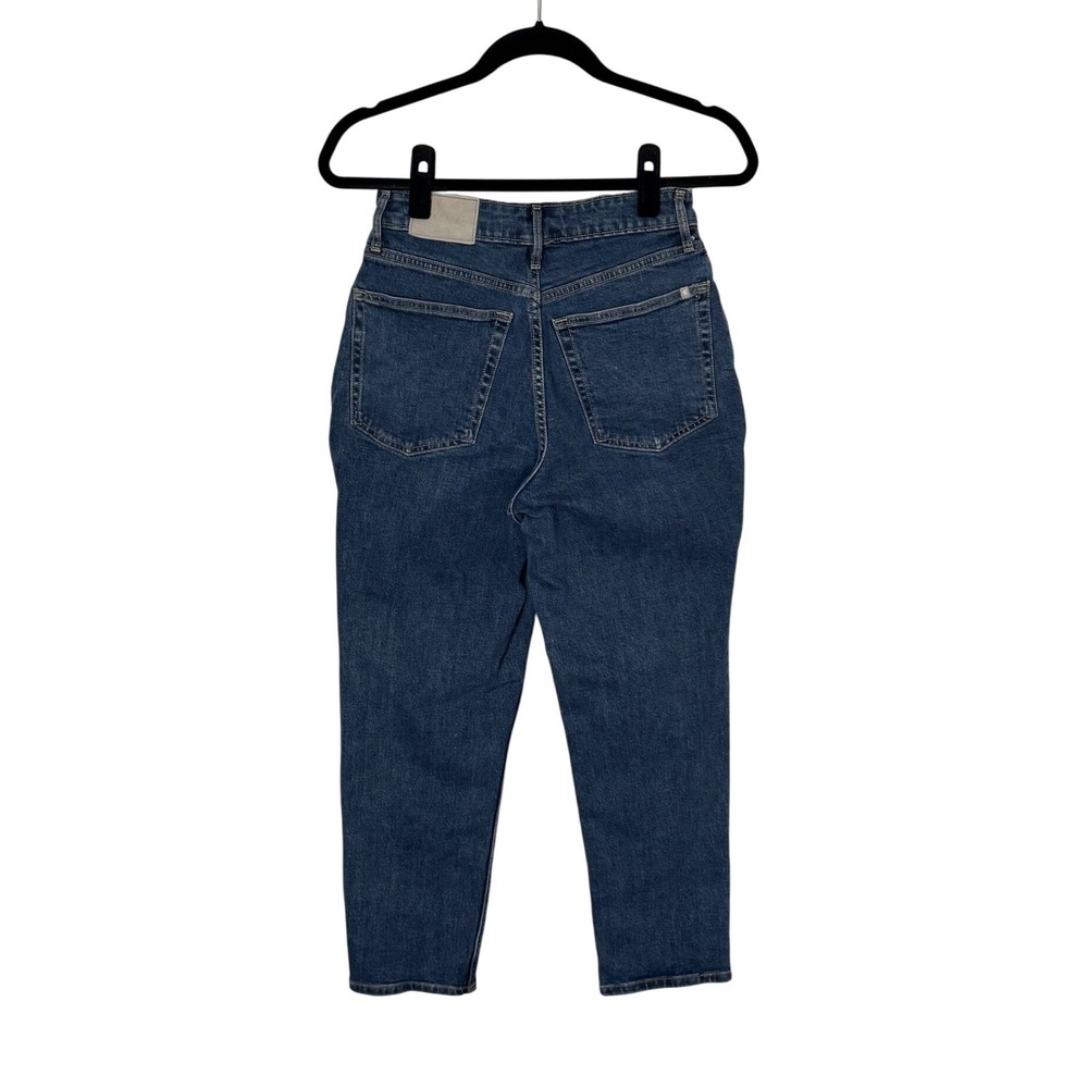 Everlane The Curvy Cheeky Jean High Rise Straight Crop Medium Wash Size 27 Crop - Picture 4 of 13